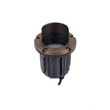 Elitco Lighting Aera Cast Brass Well Light with Integrated Canopy in Brass