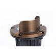 Elitco Lighting Aera Cast Brass Well Light with Integrated Canopy in Brass