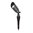 Elitco Outdoor 12V Cast Brass Spot Light 3Inch W X 8.5Inch H Dark Bronze Spring