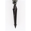 Elitco Outdoor 12V Cast Brass Spot Light 3Inch W X 8.5Inch H Dark Bronze Spring