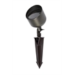 Elitco Outdoor 12V Cast Brass Wide Spot Light 4.75Inch X 8Inch In Dark Bronze