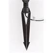Elitco Outdoor 12V Cast Brass Spot Light 2.25Inch W X 8Inch High In Dark Bronze
