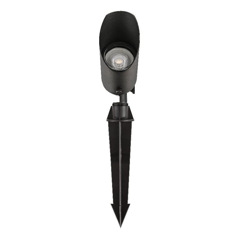 Elitco Outdoor 12V Cast Brass Spot Light 2.25Inch W X 8Inch High In Dark Bronze