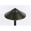 Elitco Outdoor 12V Cast Brass Path Light 9 Inch Wide X 24 Inch High Dark Bronze
