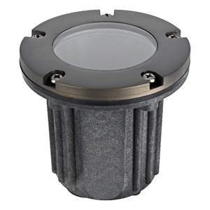 Elitco Outdoor 12V Cast Brass Well Light 5.25Inch W X 6.75Inch High Dark Bronze