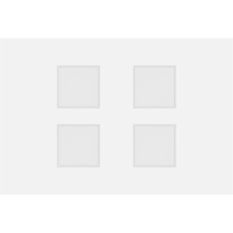 Elitco Lighting 2X2 Led Panel 20/30/40 Watt Selectable 4Cct 120V Dimmable Pack 4