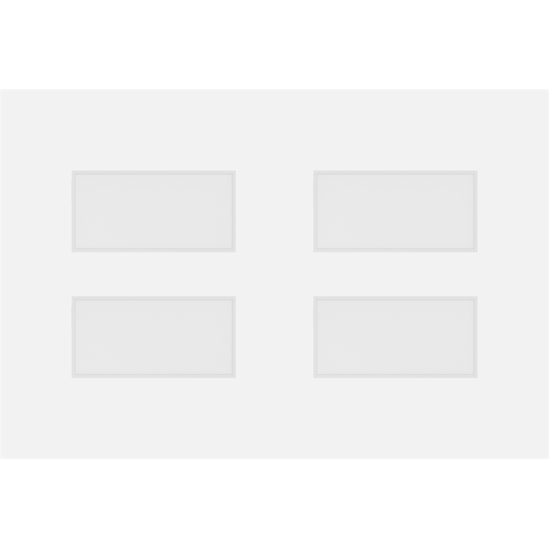 Elitco Lighting 2X4 Led Panel 30/40/50 Watt Selectable 4Cct 120V Dimmable Pack 4