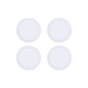 Elitco Lighting 6&quot Selectable 15W 900 Lumens Disk Light in White Pack Of 4