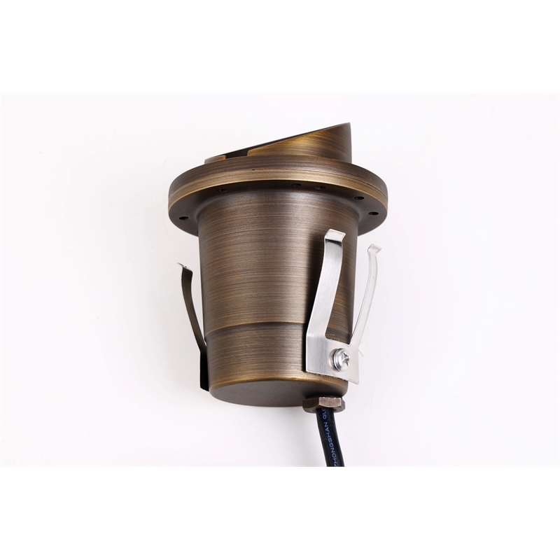 Elitco Lighting Landscape Cast Brass 4X16 Well Light in Antique Brass