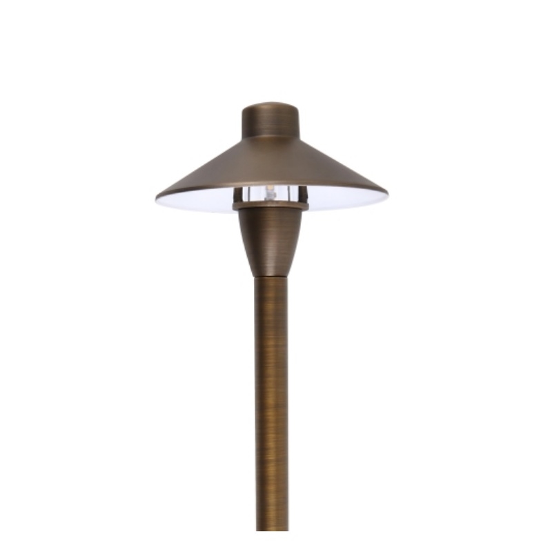 Elitco Lighting Landscape Cast Brass 7X24 Path Light in Antique Brass