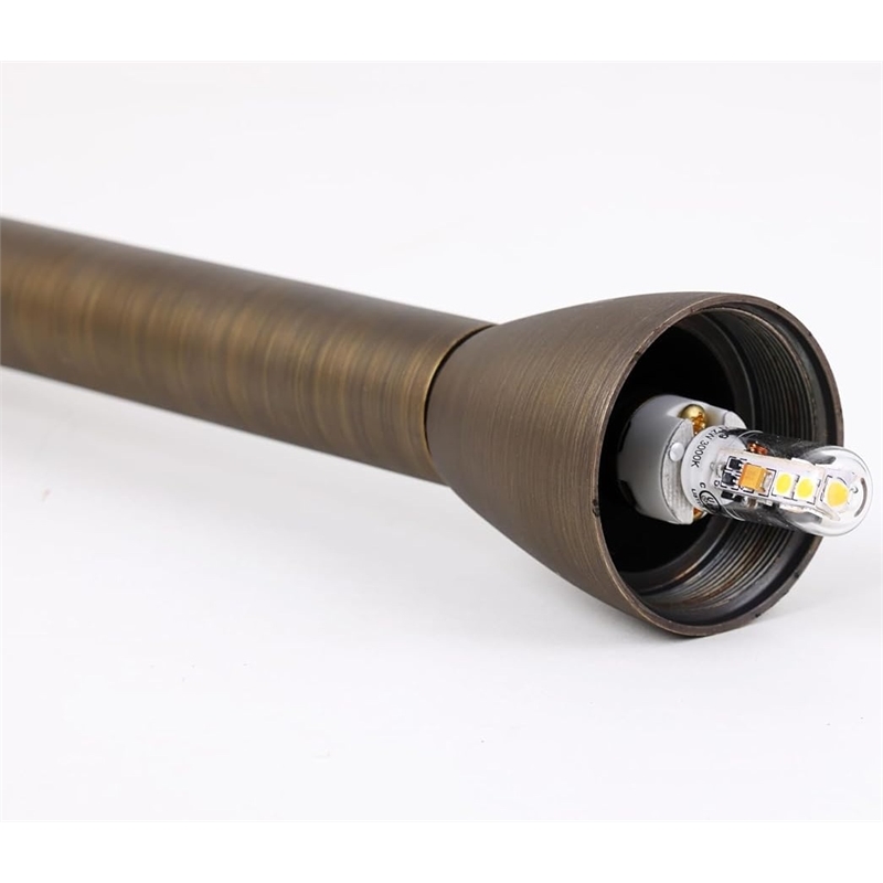 Elitco Lighting Landscape Cast Brass 7X24 Path Light in Antique Brass
