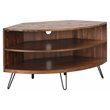 Belmont Home Declan Acacia Wood Corner Media Stand for TVs up to 41