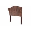 Belmont Home Capistrano Coastal Rattan/Wood Banana Leaf Queen Headboard in Brown