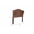 Belmont Home Capistrano Coastal Rattan/Wood Banana Leaf Queen Headboard in Brown