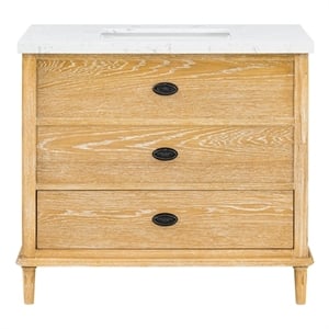 Ferndale 37&quot Stone Top Bathroom Vanity (7511VB37 + 7722VT37)