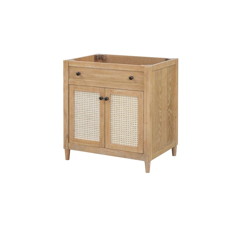 Belmont Home 30'' Cane Paneled Bathroom Vanity Base