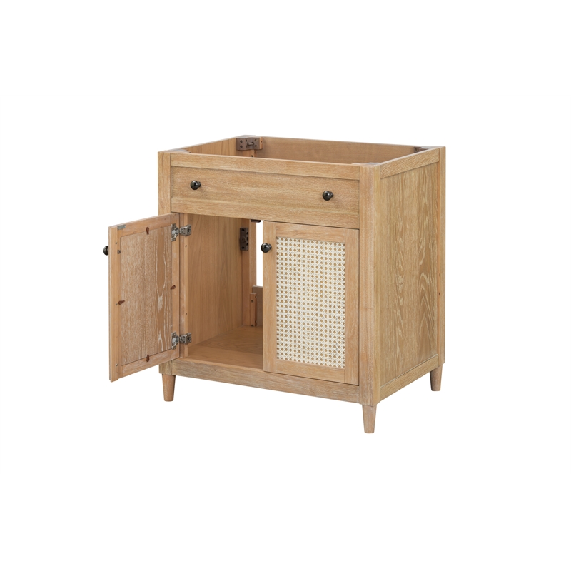 Belmont Home 30'' Cane Paneled Bathroom Vanity Base