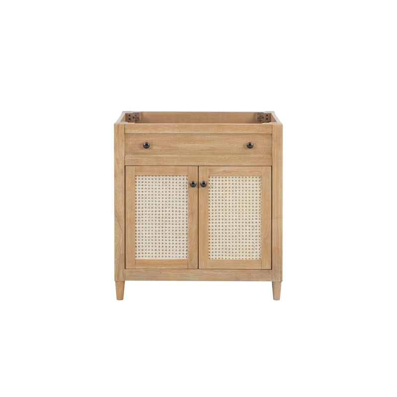 Belmont Home 30'' Cane Paneled Bathroom Vanity Base