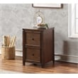 Baton Rouge 2 Drawer File Cabinet in Brushed Walnut Finish in Engineered Wood