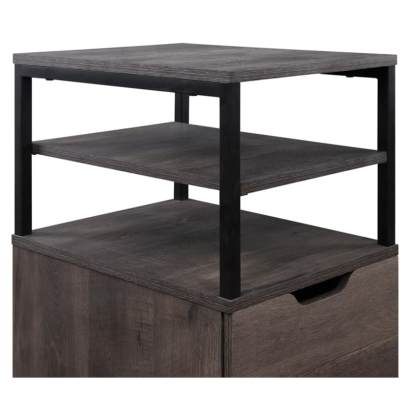 Contempo Mobile Cart in Ozark Ash Brown finish