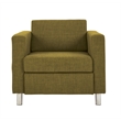 OSP Home Furnishings Pacific Armchair In Green Fabric