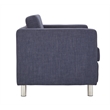 OSP Home Furnishings Pacific Armchair In Navy Fabric