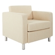 OSP Home Furnishings Pacific Armchair In Cream Fabric