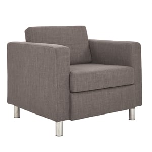 OSP Home Furnishings Pacific Armchair In Cement Gray Fabric