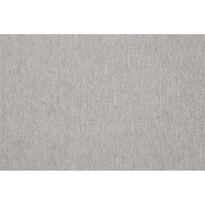 Aiden Chair & Ottoman Herringbone Smoke Gray Fabric with Medium Espresso Legs