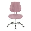 Sunnydale Office Chair in Orchid Purple Fabric with Chrome Base