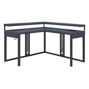 Loadout L/Shape Gaming Desk in Black Steel Metal