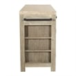 Cocina Kitchen Island in Natural with Spice Rack and Engineered Wood Top