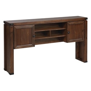 Baton Rouge 48&quot Hutch in Brushed Walnut Finish Engineered Wood