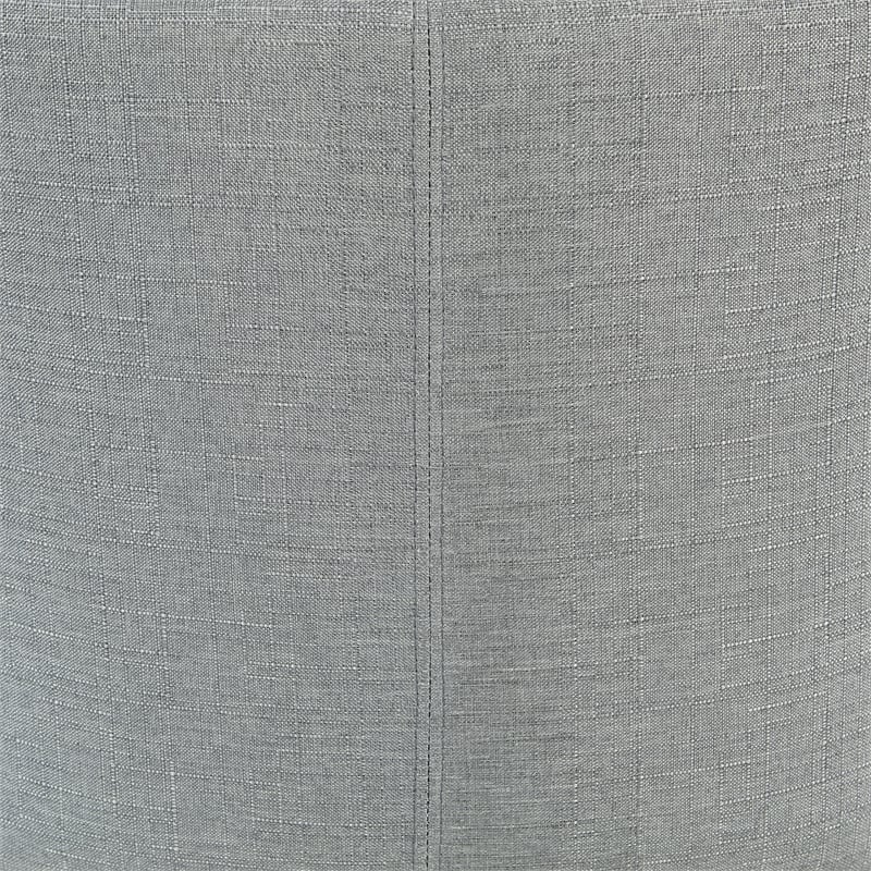 Santina Bankers Chair with Antique Gray Finish and Gray Fabric