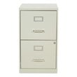 2 Drawer Locking Metal File Cabinet in Tan