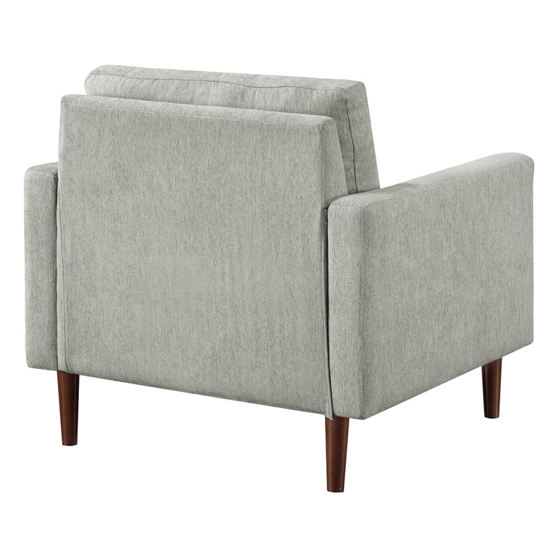 Grayburn Mid-Century Chair in Smoke Gray Fabric