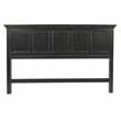 Farmhouse Basics King Bed Headboard in Wood Rustic Black