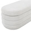 Clifford Storage Bench-Off White Fabric Parchment Sherpa