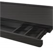 Kilo Electric Battlestation Gaming Desk Metal-Gray Carbon Fiber Finish