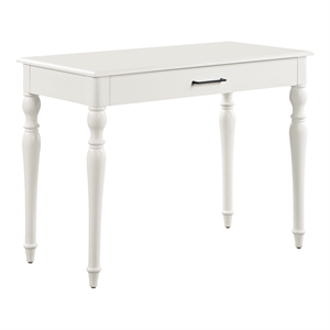 Baron 40&quotx20&quot Desk w/ Drawer in Wood White