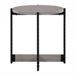3 Piece Occasional Table Set in Engineered Wood Gray Woodgrain Finish