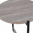 3 Piece Occasional Table Set in Engineered Wood Gray Woodgrain Finish