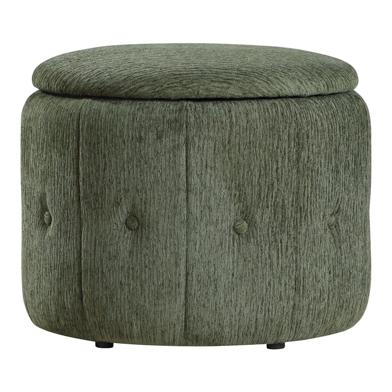 Brayfield Storage Ottoman in Pine Fabric