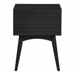 Copenhagen Accent Table with Drawer in Engineered Wood Black Finish