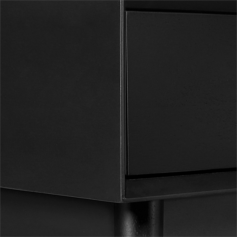 Copenhagen Console Table in Engineered Wood Black Finish