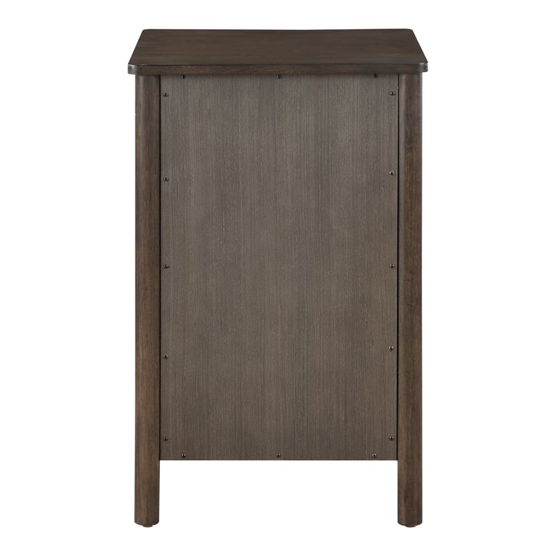 Wembley Assembled 2-Drawer File Cabinet Engineered Wood Burnt Ash Finish
