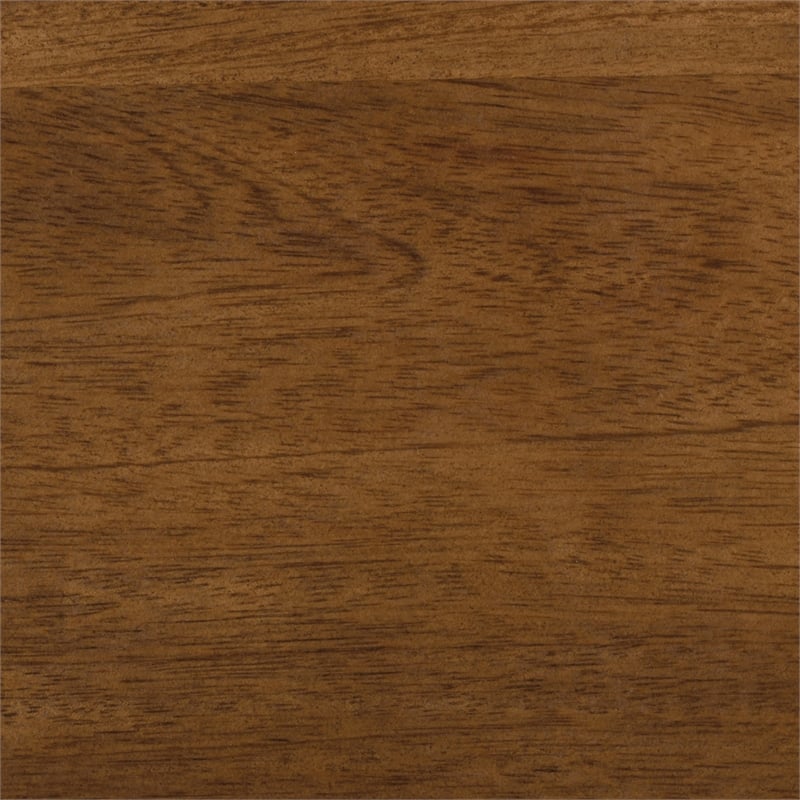 Round Solid Wood Pedestal Fluted Accent Table in Golden Yellow Honey Wood Finish