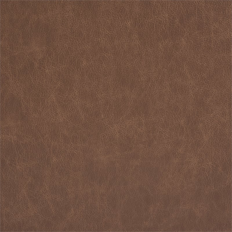 Carillo Pushback Recliner with Saddle Brown Faux Leather