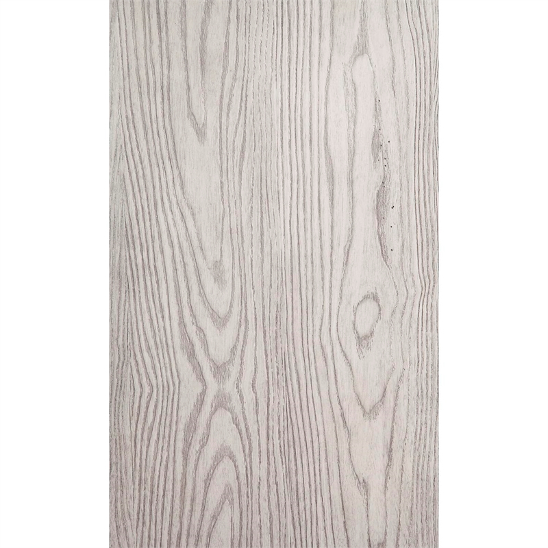Origins by Alpine Aria Wood 3 Drawer Nightstand in Weathered Light Gray