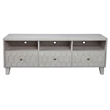 Origins by Alpine Denver Wood TV Console in Light Gray